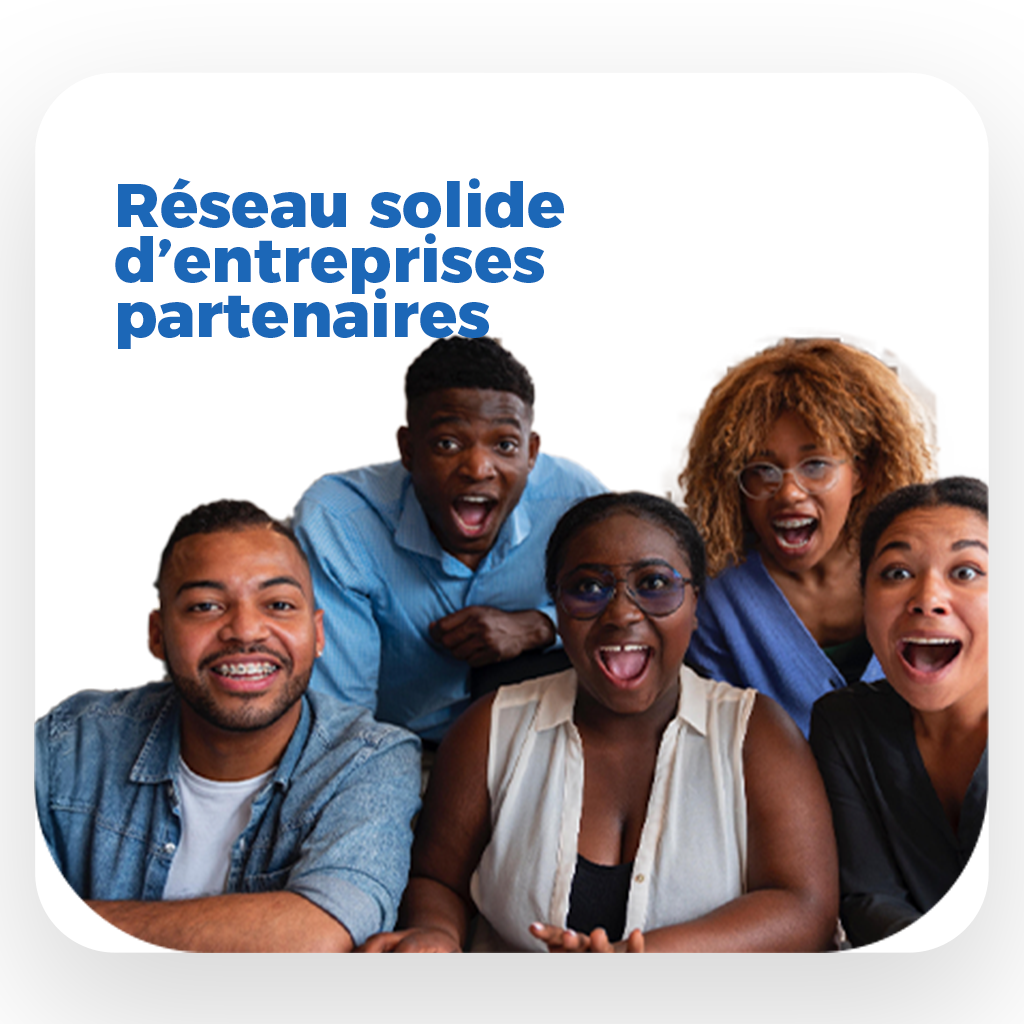 Réseau solide d'entreprise partenaire dans la formation en Anglais et Digital