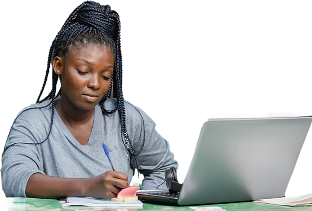 Etudiante qui suit une formation en Anglais